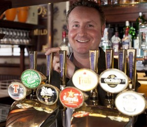 Dougal Sharp, Head Brewer and MD of Innis and Gunn, at the company's recent lager launch.