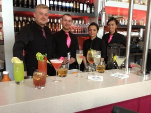 The Centotre bar tenders are ready to rock the cocktail list