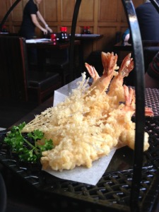 The crisp 'n' crunchy prawn tempura at Nippon Kitchen