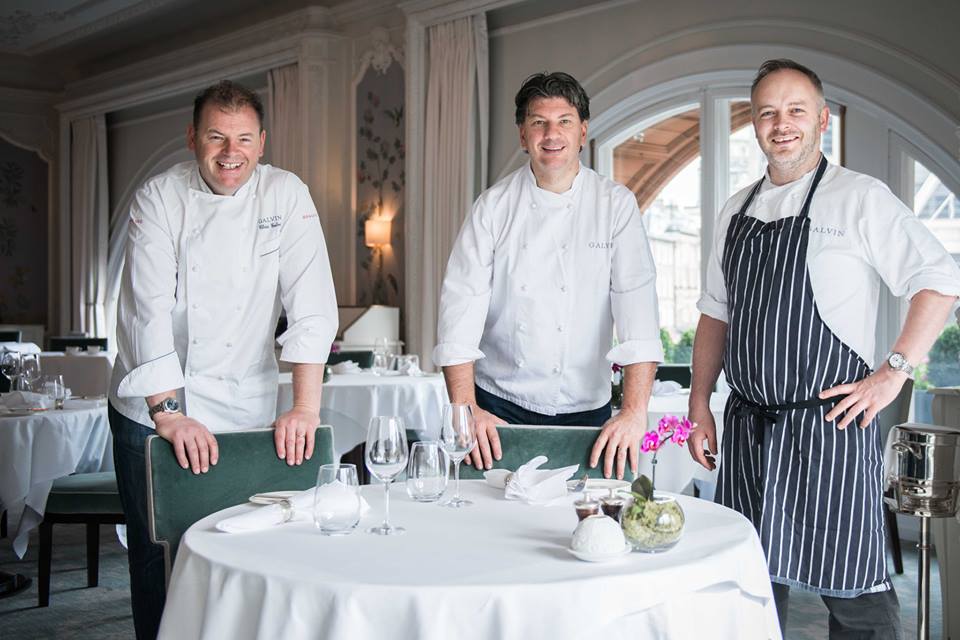 Jeff and Chris Galvin with Craig Sandle, Executive Chef