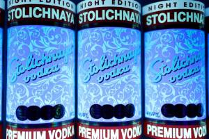 Glow in the dark Stoli: perfect for trick or treating