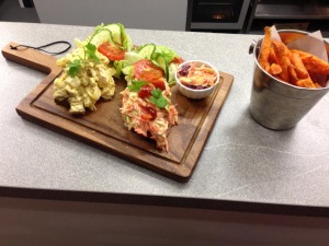 Scandinavian style open sandwiches are part of the offer at Leith's Flying Dog