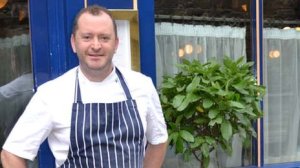 Chef Neil Forbes outside Cafe St Honore.