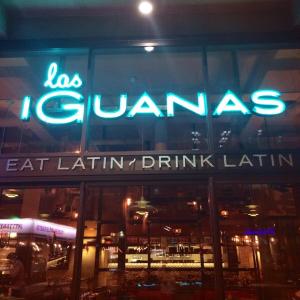 Las Iguanas lit up West Nile Street with their official launch party.