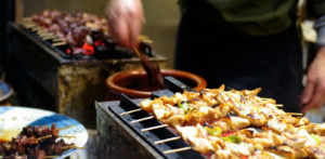 Yakitori, or grilled skewers, are popular at YummyTori.