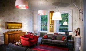 The rather stylish Drawing Room at the new Innis and Gunn HQ and events space.