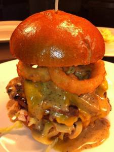 Rascals' Messy Burger is not misnamed.