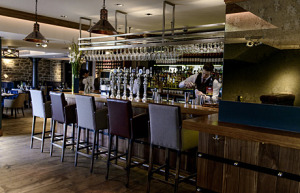 The bar at the recently launched Raeburn Hotel in Edinburgh.