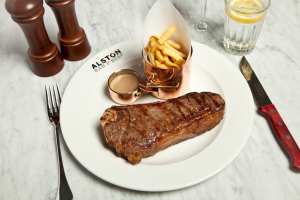 Steak, chips, peppercorn sauce - what more do you need?