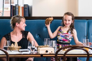 Families are welcome at the Brasserie.