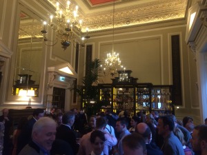 Last night's launch party in the upstairs restaurant at Hutchesons.