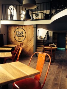 Stripped back is the decor call at True Pizza Co.