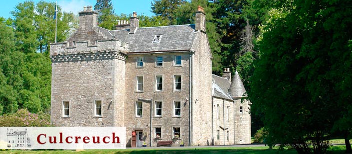 Culcreuch Castle Hotel: best not rush towards the sound of the harp playing.