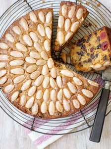 Dundee cake. Pic from BBC Good Food. Many would see the inclusion of cherries as a heresy.