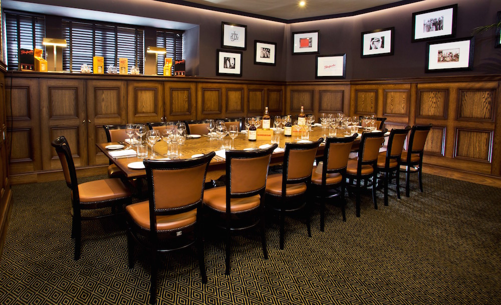 The Glenfarclas private dining room at Hutchesons.