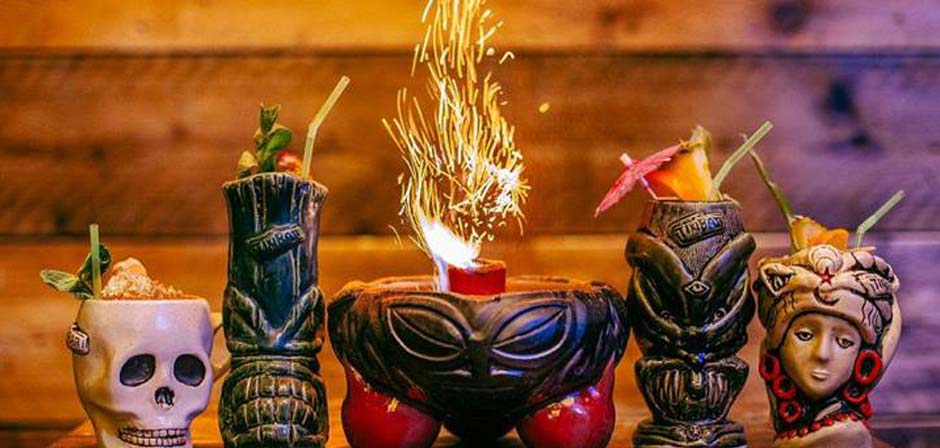 It's always tiki time at The Pacific Bar and Kitsch Inn.