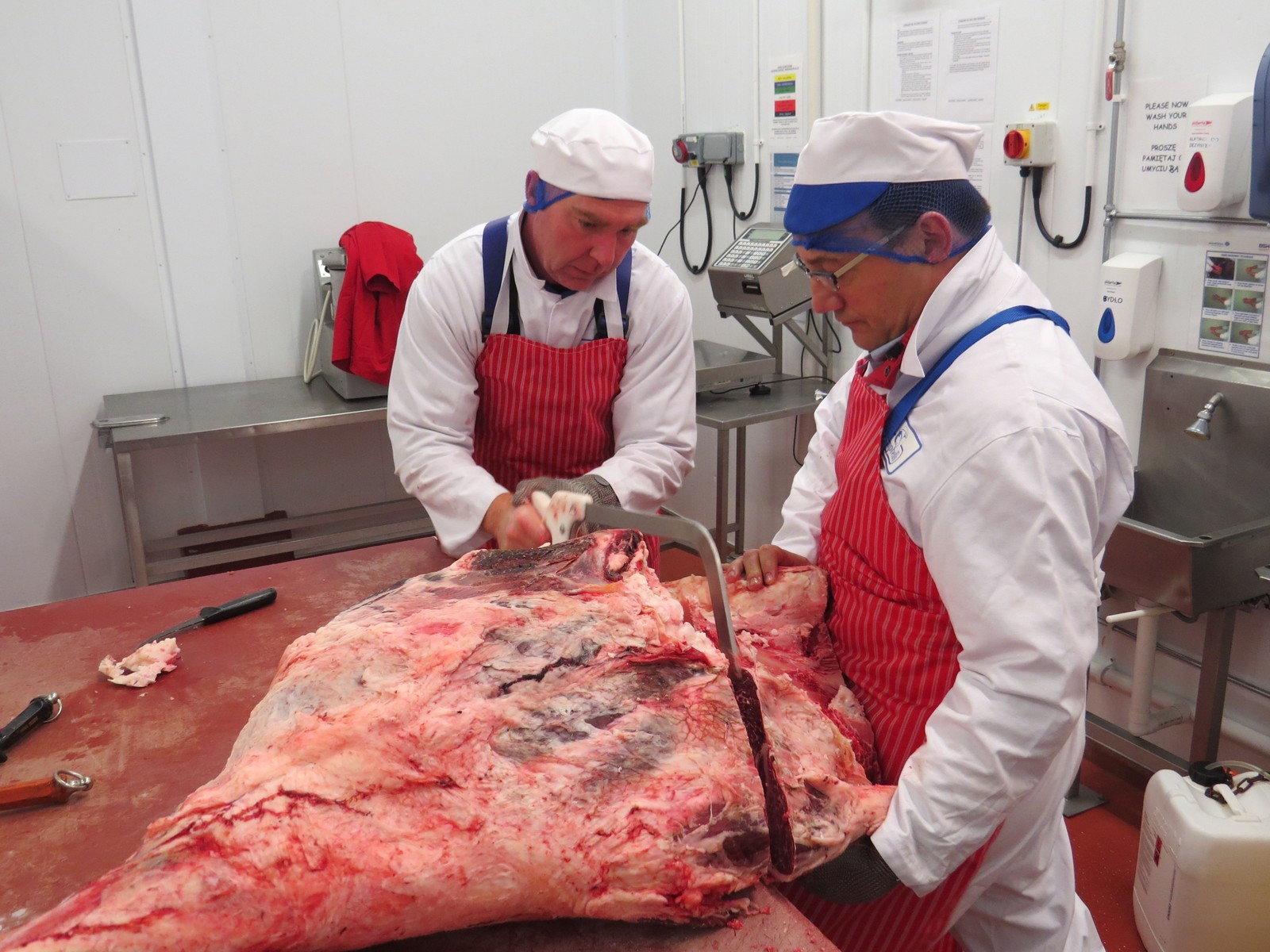 Butchery can be hard physical work.
