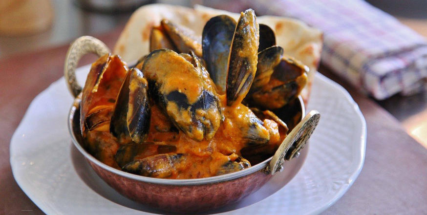 Spiced mussels from Gucchi.