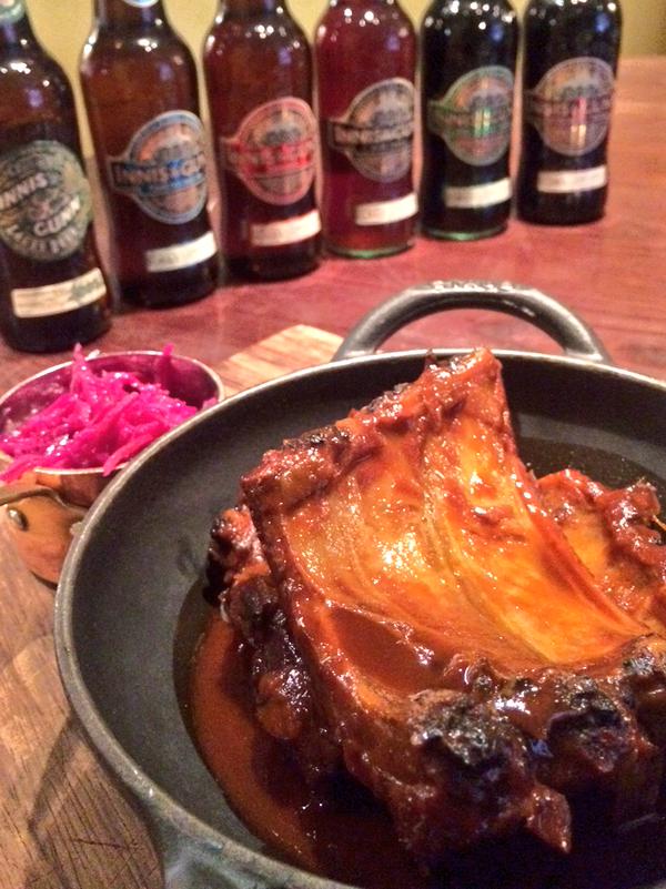 Will beer-glazed ribs be on the menu at the Innis & Gunn lunch?
