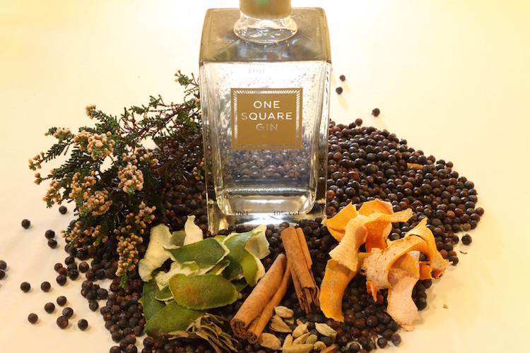One Square Gin is made with fifteen botanicals.