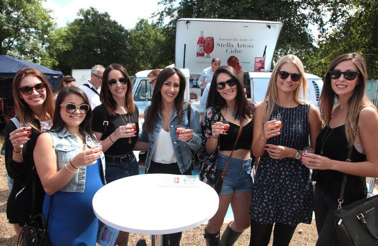 A day out with friends at Foodies Festival.