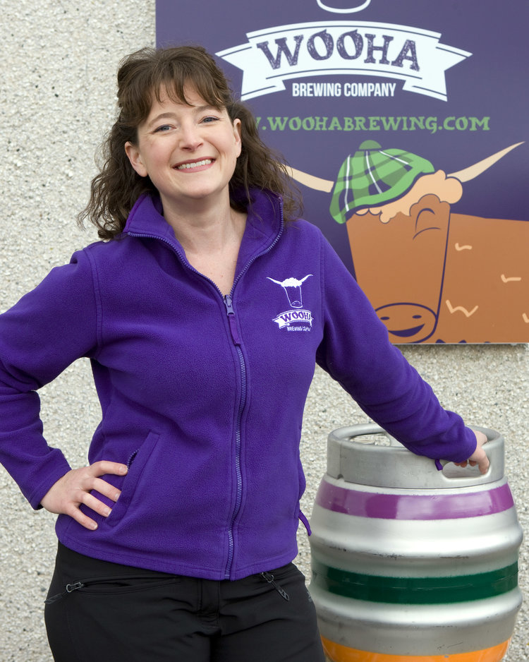 Heather McDonald, owner and head brewer at WooHa.