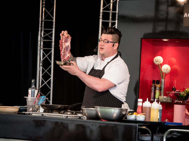 MasterChef winner Jamie Scott is one of the chefs giving demonstrations.