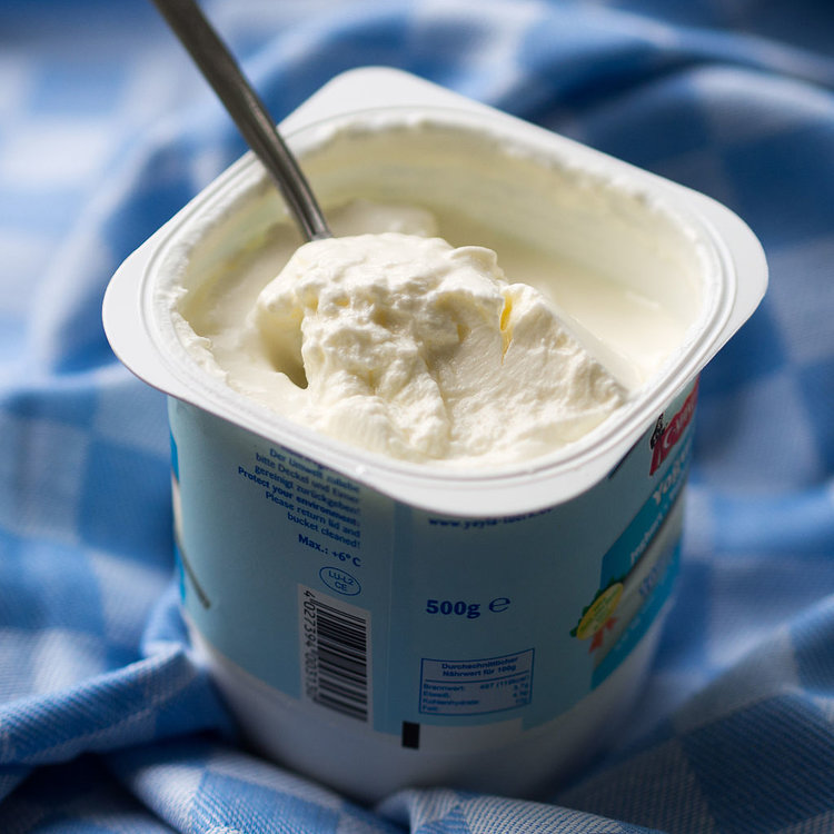 Yogurt: a food with a long history but surprisingly rare in the Seventies. Pic via Wiki.