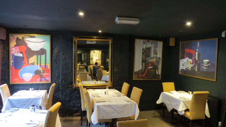 The dining room of the restaurant.