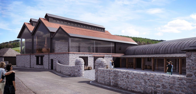 The proposed new distillery at Lindores Abbey.