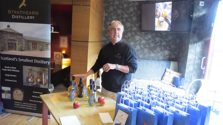 Tony Reeman-Clark, founder of Strathearn Distillery, at the cider brandy launch.