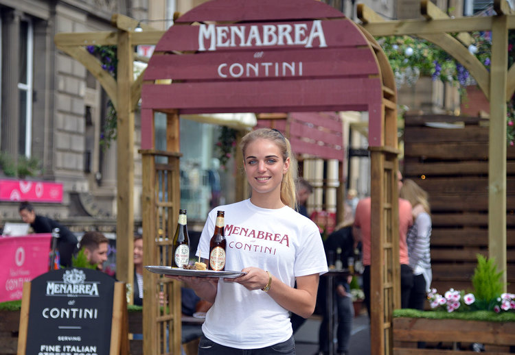 Beers and Italian street food at the Menabrea pop-up at Contini Ristorante. Pic: www.jonsavagephotography.com