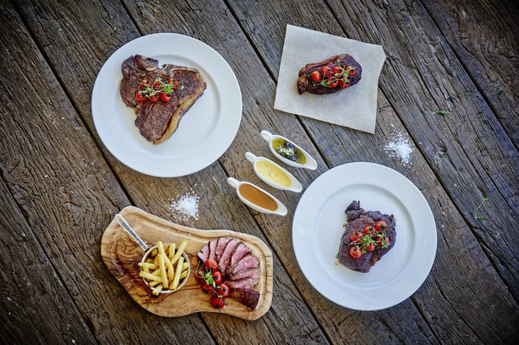 Steaks take pride of place in the new Marco Pierre White Steakhouse in the Hilton Edinburgh Carlton hotel. 