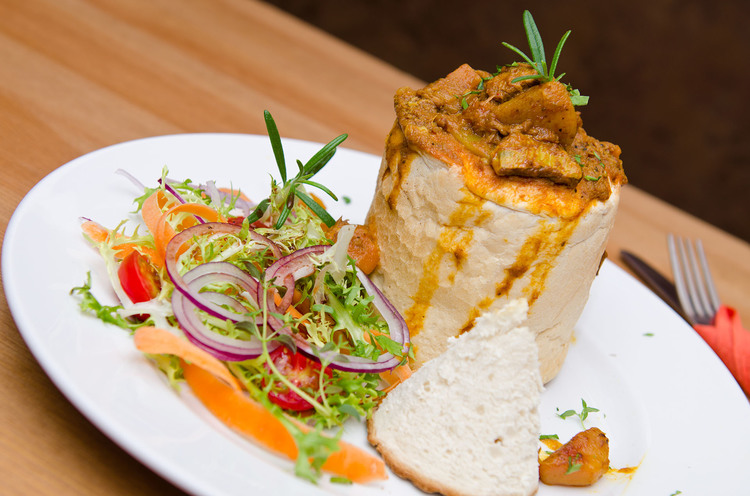 Tired of pigs-in-a-blanket? Try bunny chow.