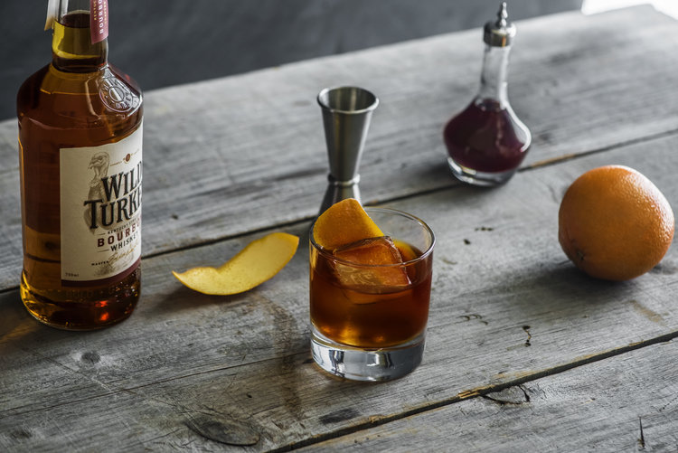 Old Fashioned made with Wild Turkey: ideal for Christmas sipping.