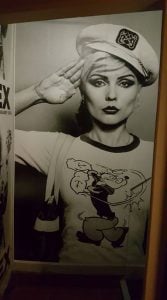 Debbie Harry is waiting to greet guests at MacSorley's Music Bar.