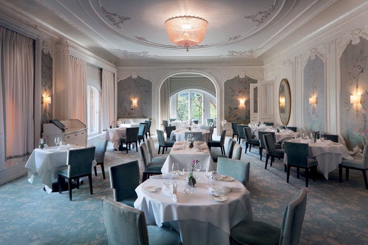 The dining room at The Pompadour by Galvin.