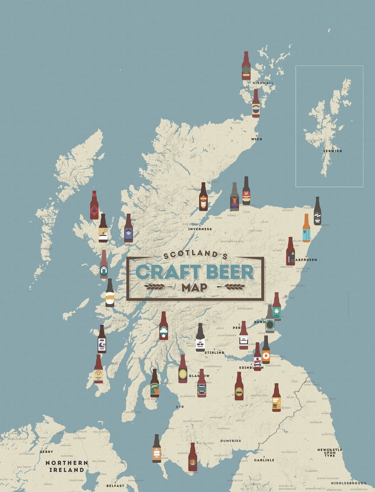 Scotland's Craft Beer Map 